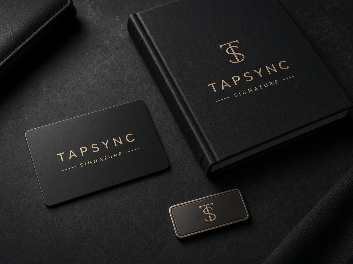 TAPSYNC Signature beside a brand book